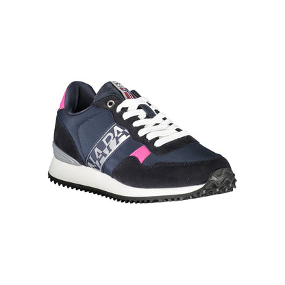 Blue Polyester Sneaker