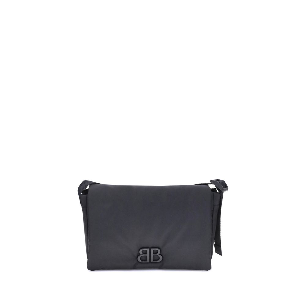 Black Polyamide Shoulder Bag