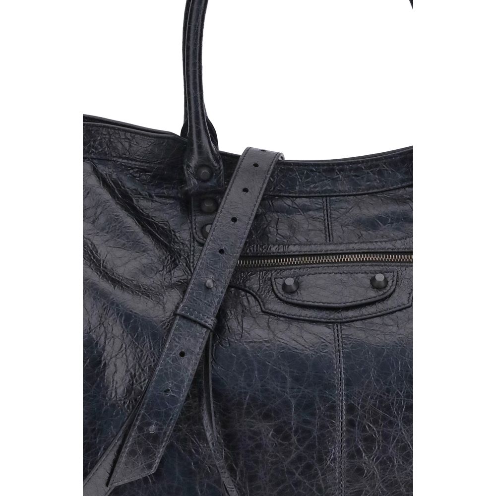 Black Calf Leather Bos Taurus Shoulder Bag