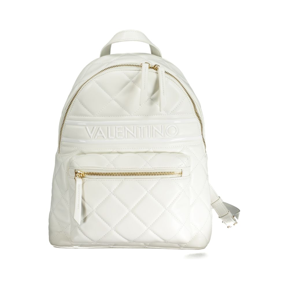 Bianco Polyurethane Womens Backpack