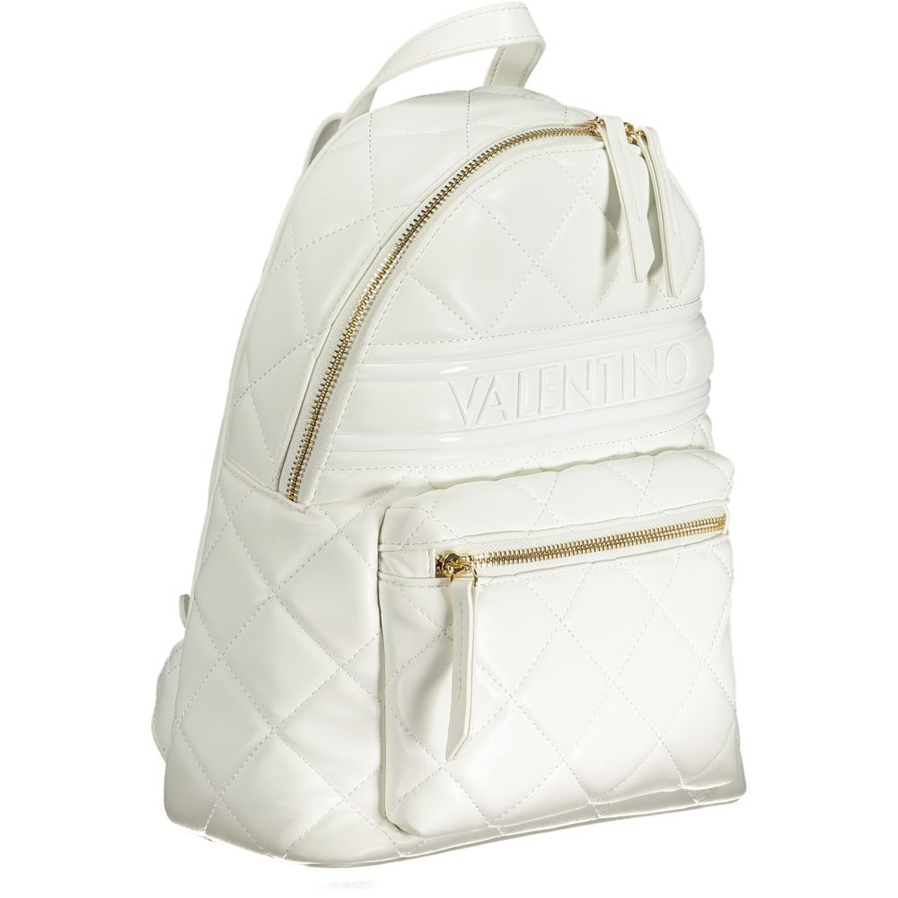 Bianco Polyurethane Womens Backpack