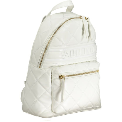 Bianco Polyurethane Womens Backpack
