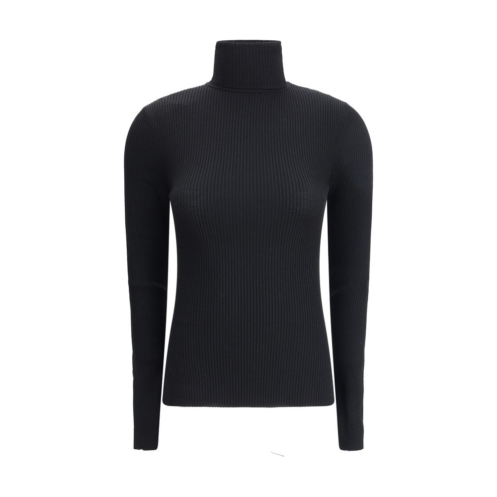 Black Fleece Wool Turtleneck