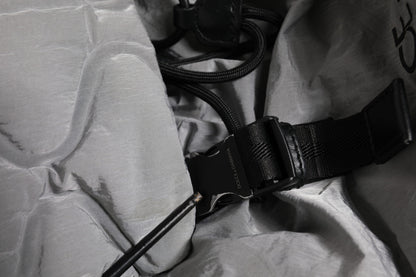 Gray Milano Print Drawstring Travel Backpack Bag