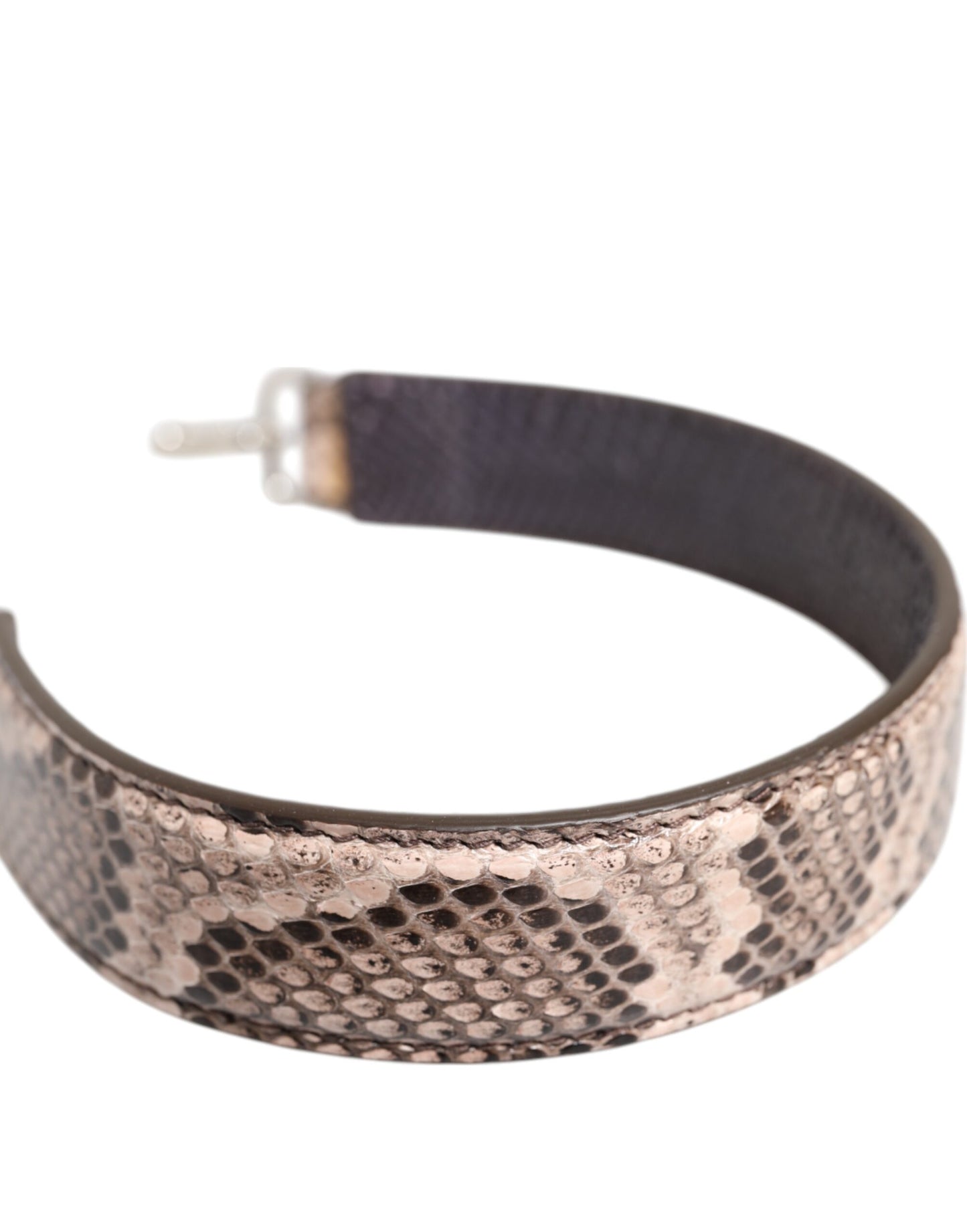 Beige Exotic Leather Handbag Accessory Shoulder Strap