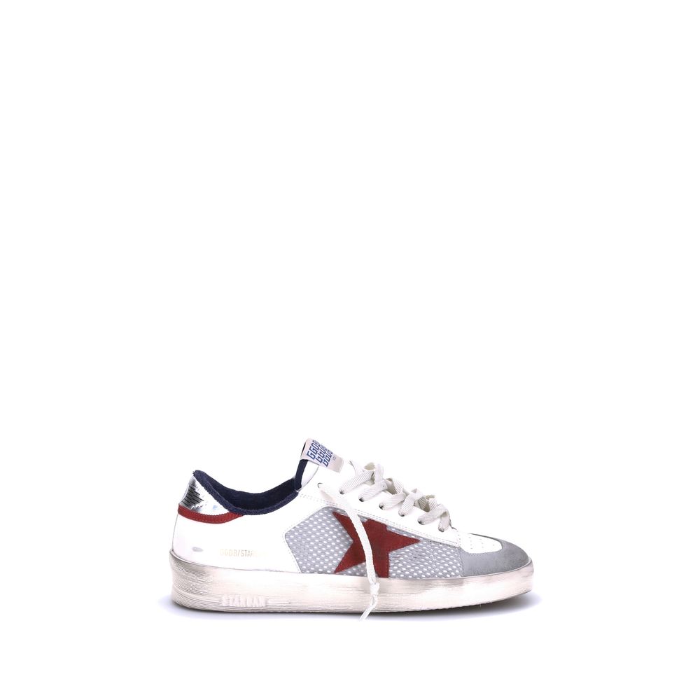 Red Calf Leather Bos Taurus Low Top Sneakers