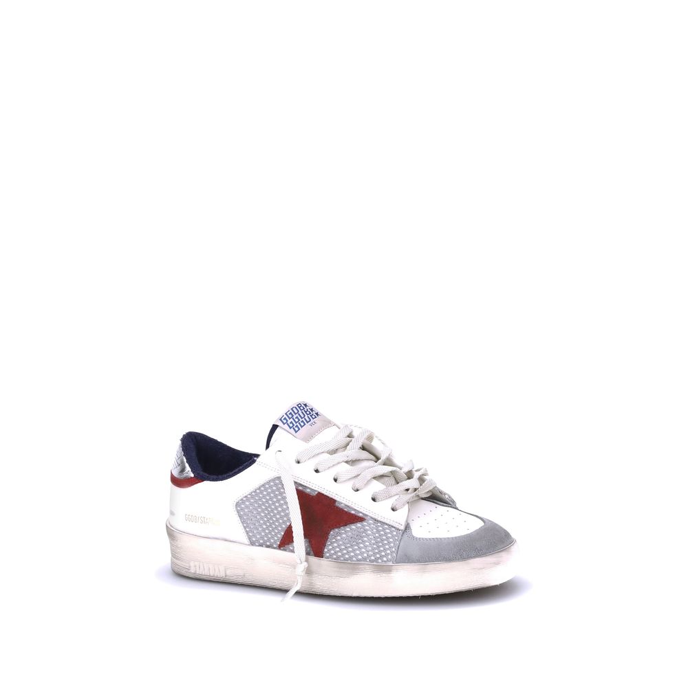 Red Calf Leather Bos Taurus Low Top Sneakers