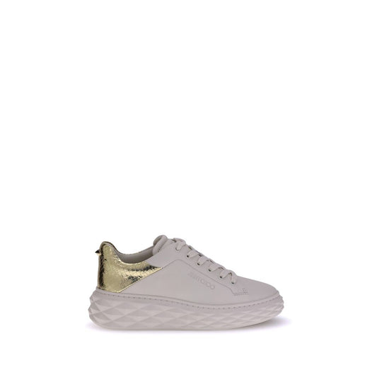 White Calf Leather Bos Taurus Chunky Sneakers
