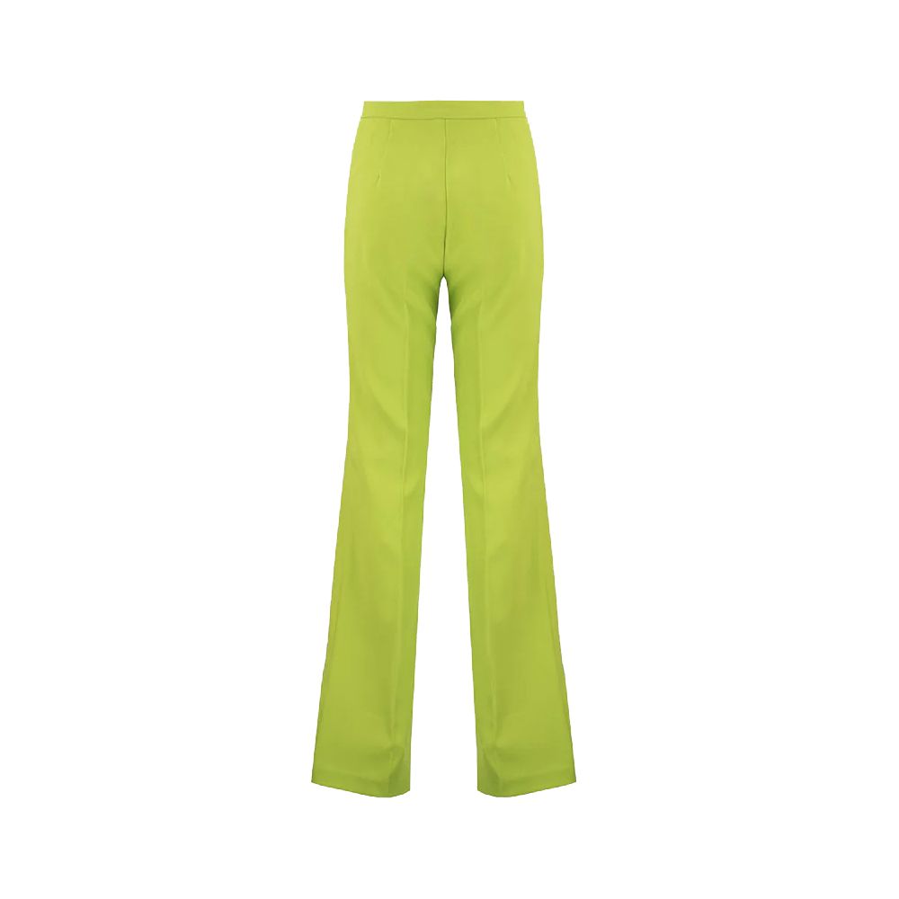 Green Polyester Women's Trouser