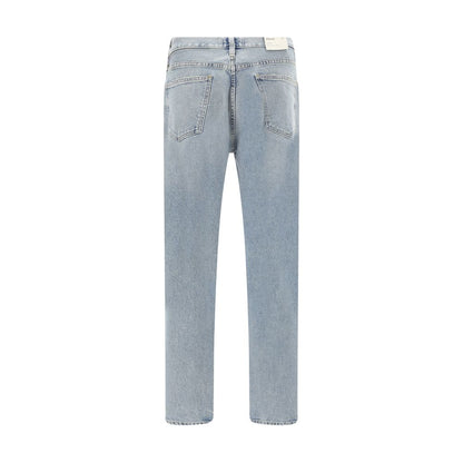 Light Blue Cotton Skinny Jeans