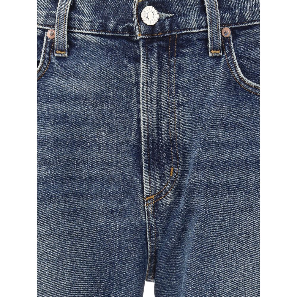 Blue Cotton Skinny Jeans