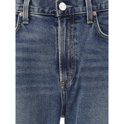 Blue Cotton Skinny Jeans