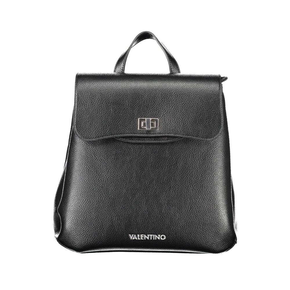 Nero Polyurethane Women Backpack