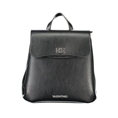 Nero Polyurethane Women Backpack