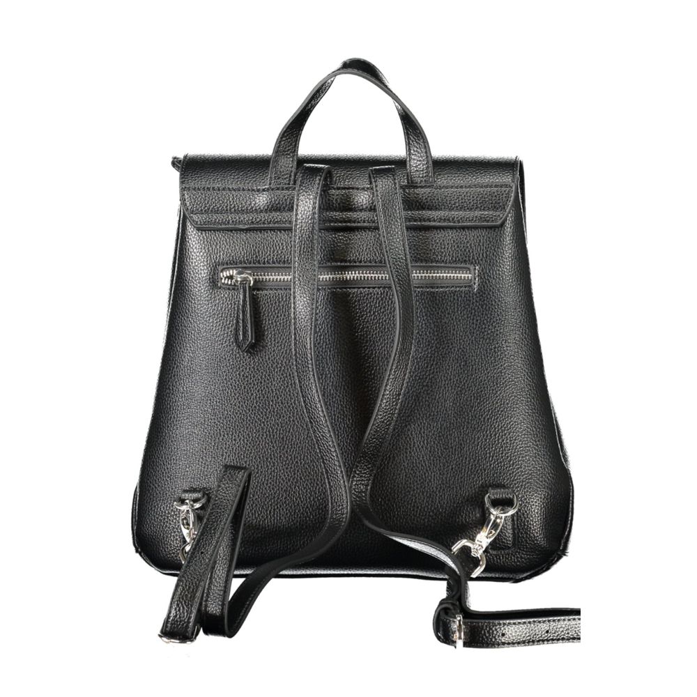 Nero Polyurethane Women Backpack