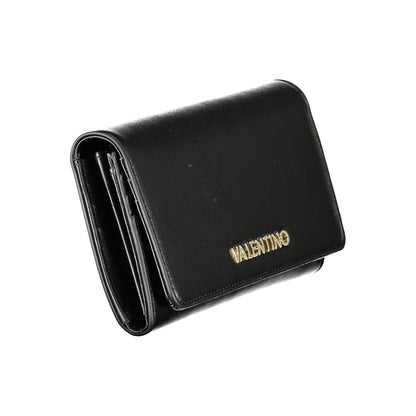 Black Polyurethane Women Wallet