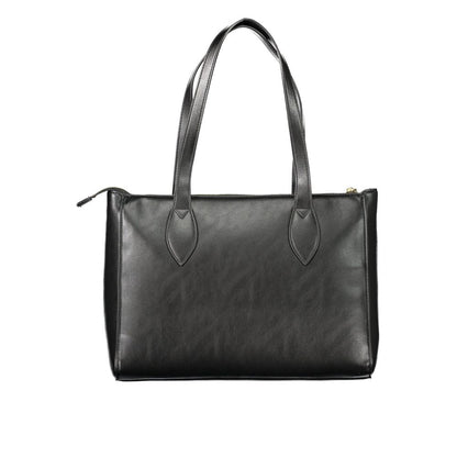 Black Polyurethane Women's Bag