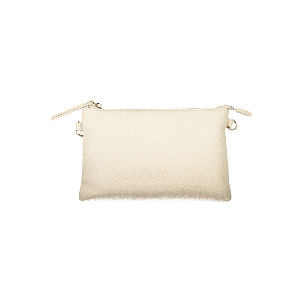 Beige Polyethylene Women Handbag