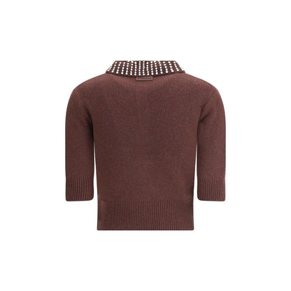 Brown Nylon Sweatshirt