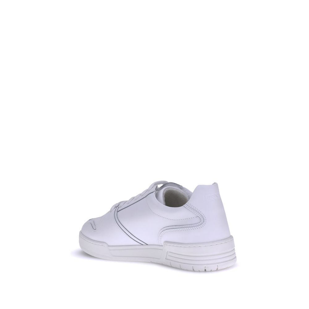 White Rubber Low Top Sneakers