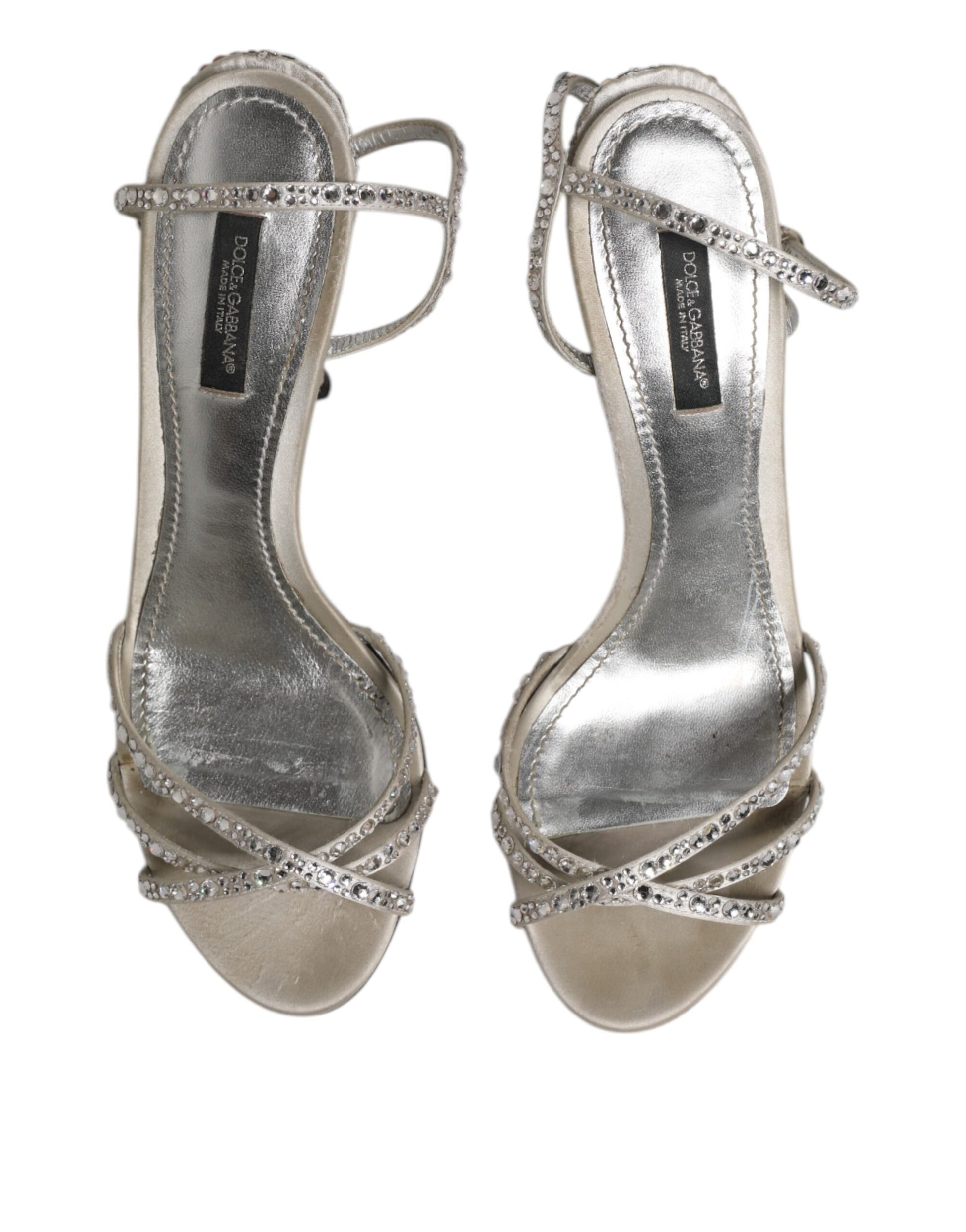 Silver Strass Ankle Strap KEIRA Sandals Shoes
