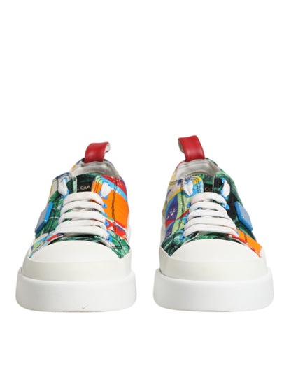 Multicolor Patchwork Low Top Sneakers Shoes