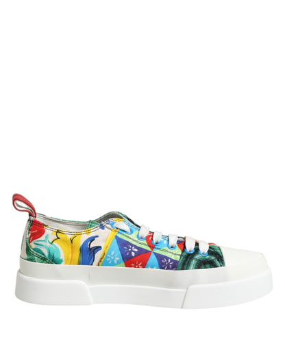 Multicolor Patchwork Low Top Sneakers Shoes