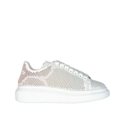 White Calfskin Chunky Sneakers