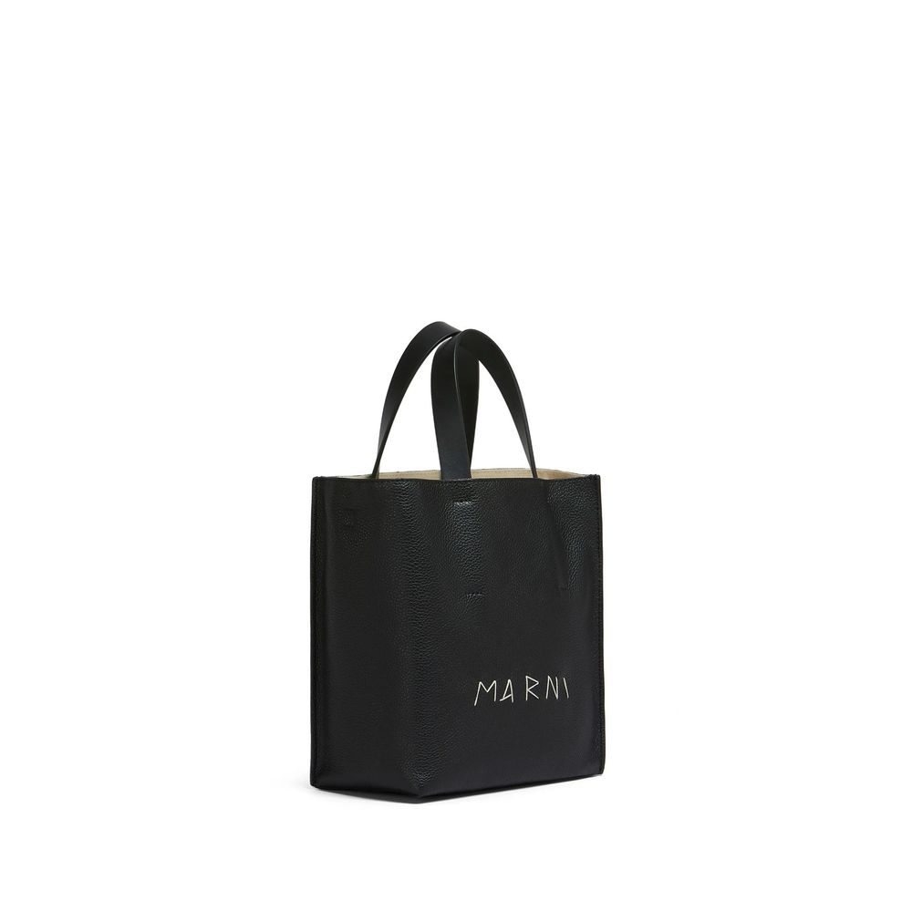 Black Calfskin Tote Bag