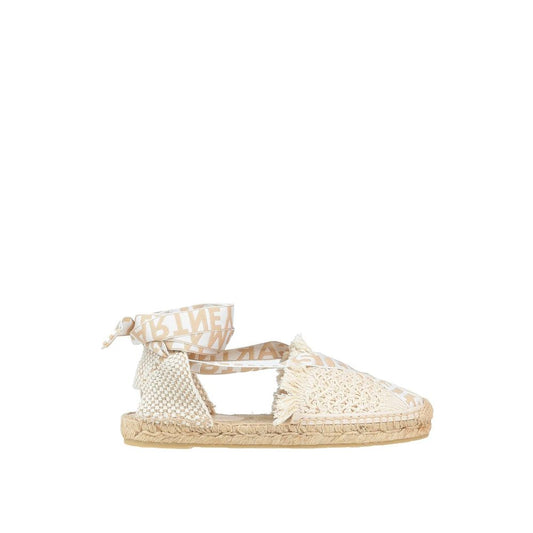 Beige Canvas Espadrilles