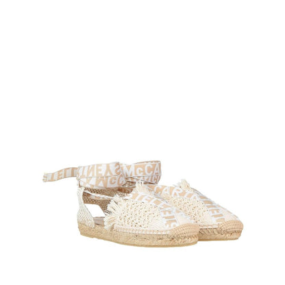 Beige Canvas Espadrilles