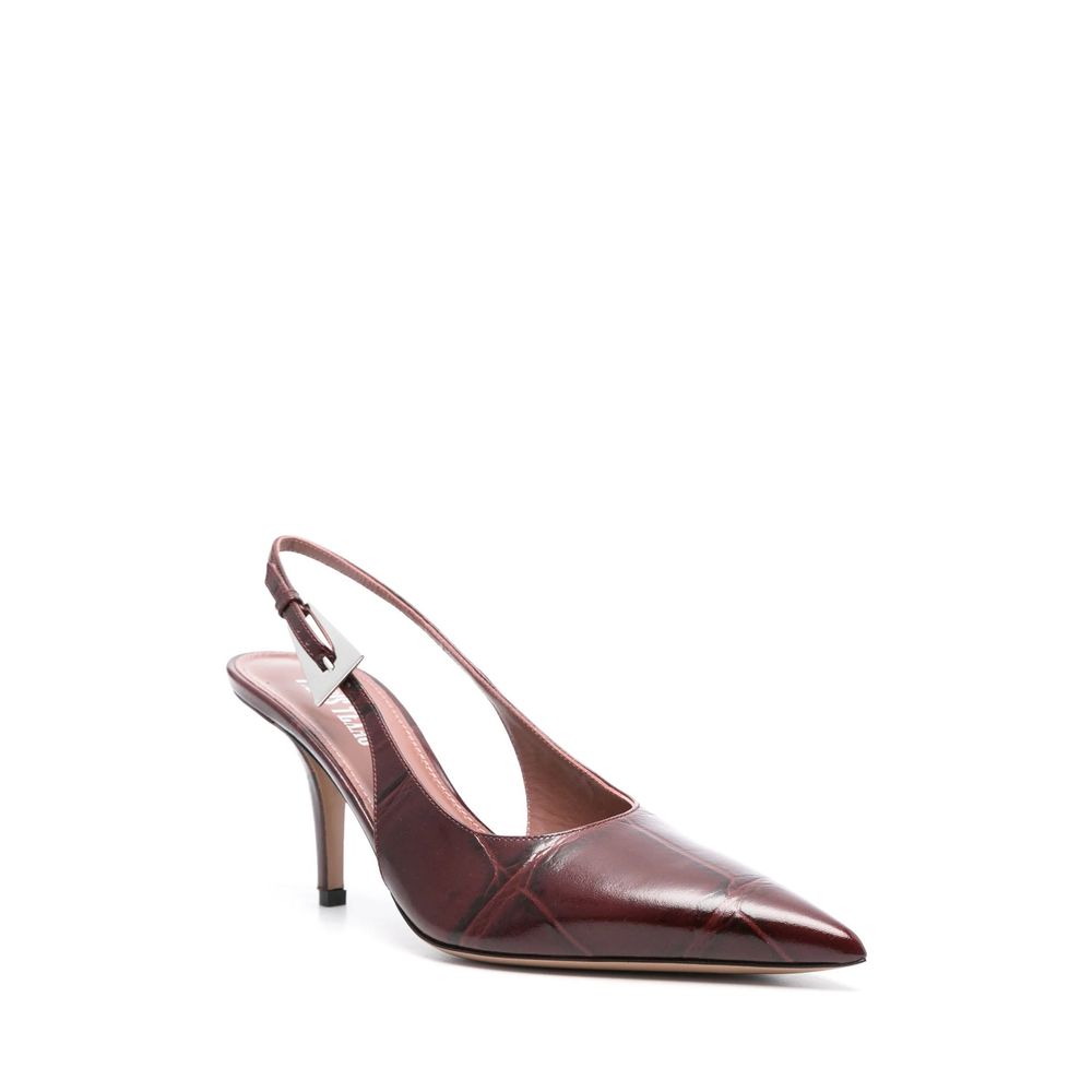 Jessica Leather Slingback Pumps