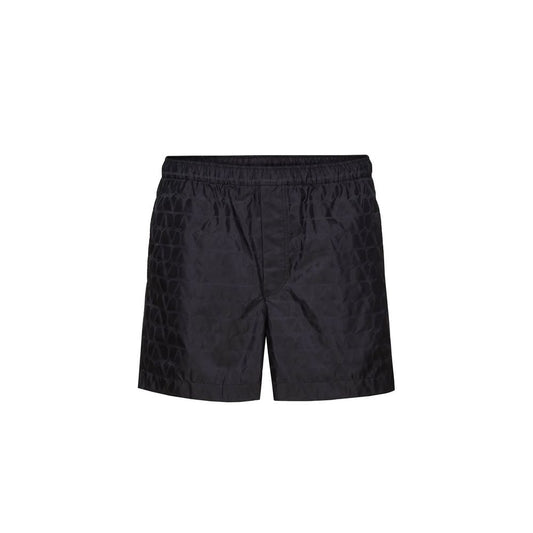 Blue Polyamide Shorts
