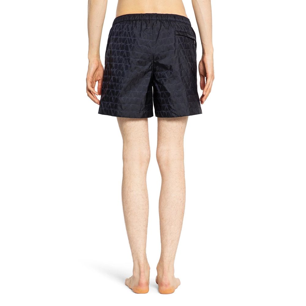 Blue Polyamide Shorts
