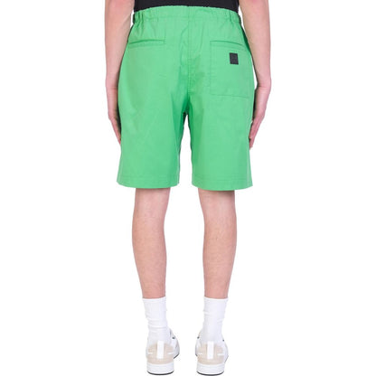 Green Cotton Shorts