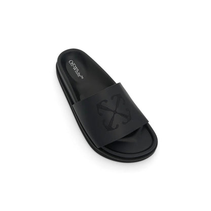 Black Rubber Slippers