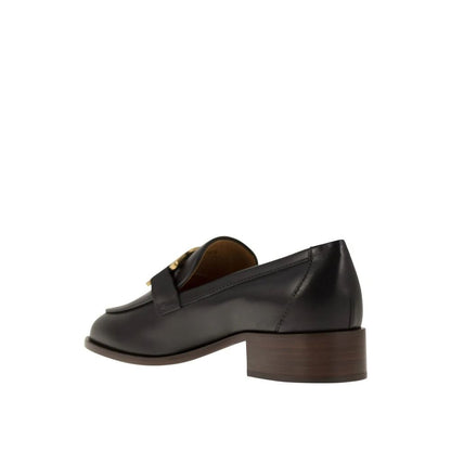 Black Calfskin Slip-On Loafers