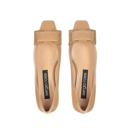 Brown Calfskin Ballet Flats