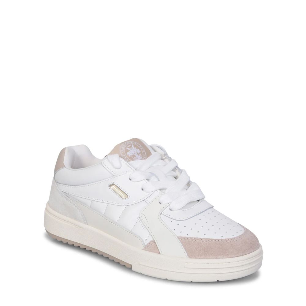 White Calfskin Low Top Sneakers