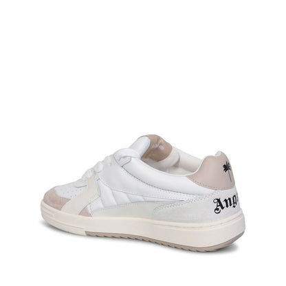 White Calfskin Low Top Sneakers
