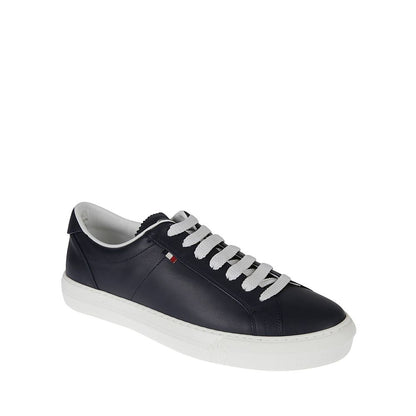 Blue Calfskin Low Top Sneakers