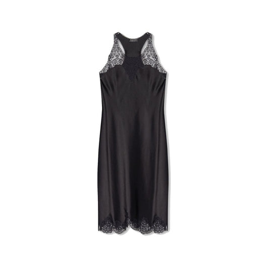 Satin Strappy Midi Dress