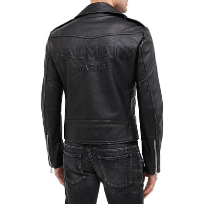 Black Leather Biker Jacket