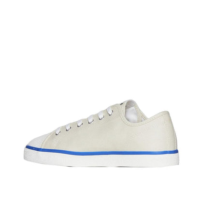 Beige Canvas Low Top Sneakers
