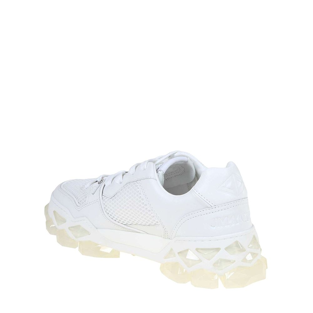 White Calfskin Chunky Sneakers