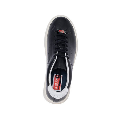 Black Calfskin Low Top Sneakers