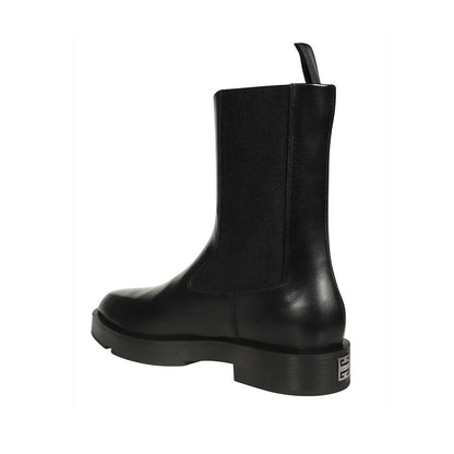 Black Calfskin Chelsea Boots