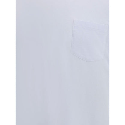 White Cotton Long Sleeve T-Shirt