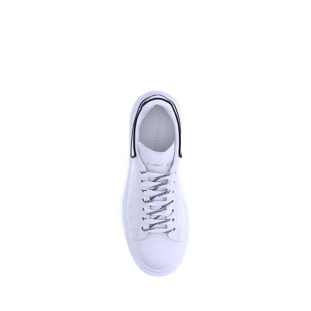 White Calf Leather Bos Taurus Platform Sneakers