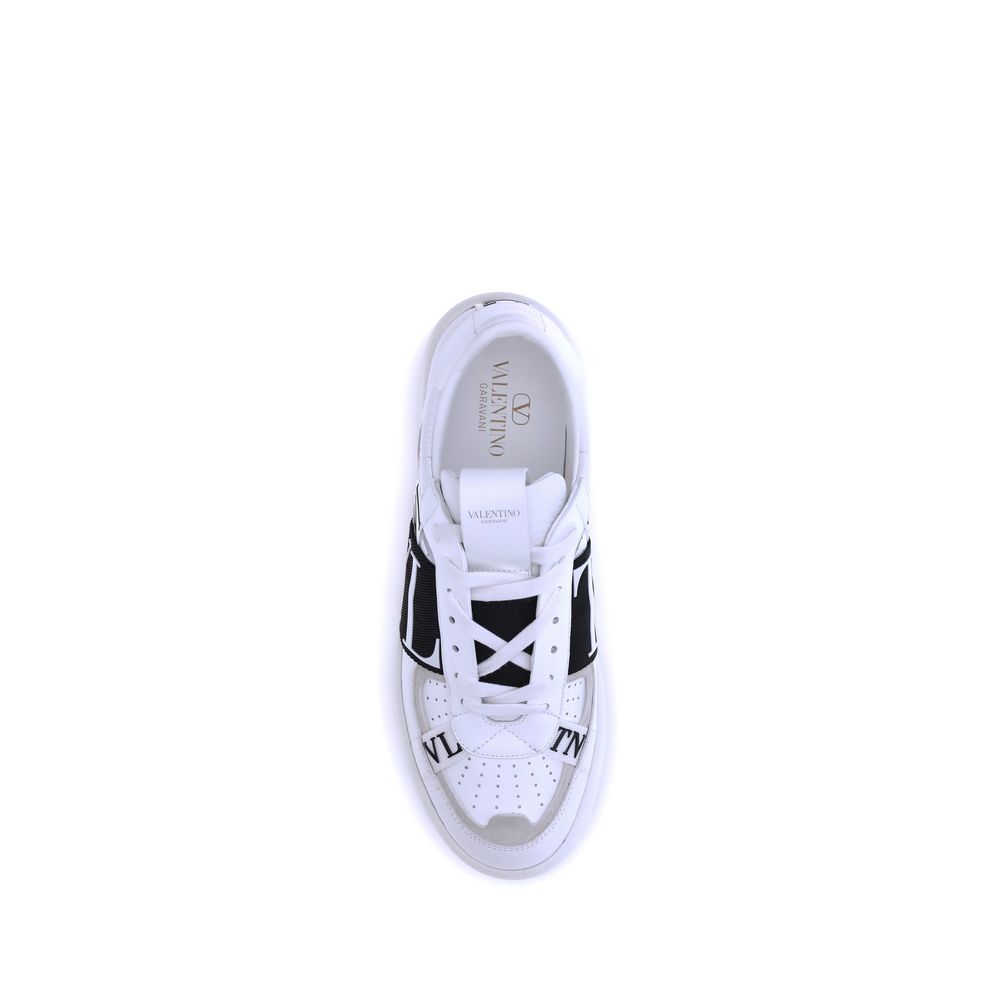 White Rubber Low Top Sneakers